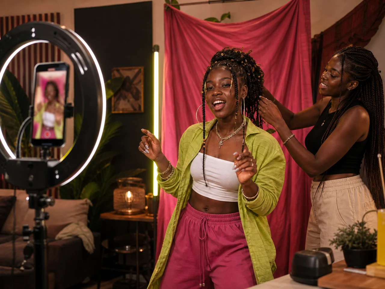 Création de contenus en studio