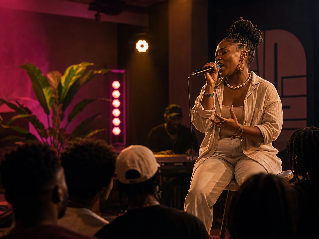 Artiste accompagnée par YT Africa en session live